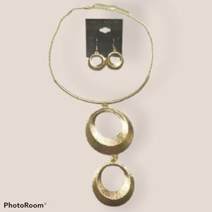 Egyptian Eclipse Gold Necklace Set